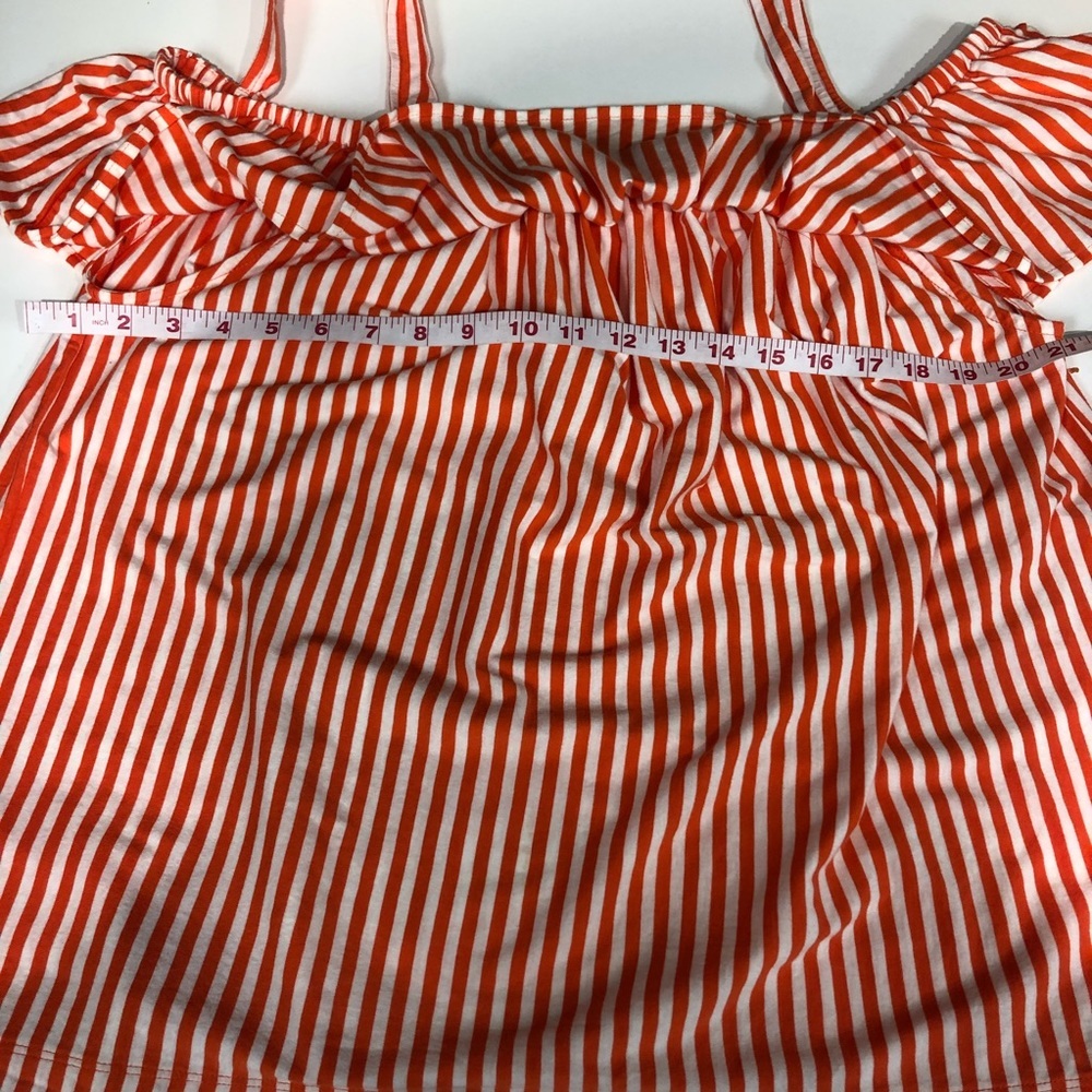 Women J Crew off shoulder stripped tank top , XXL - Picture 4 of 7